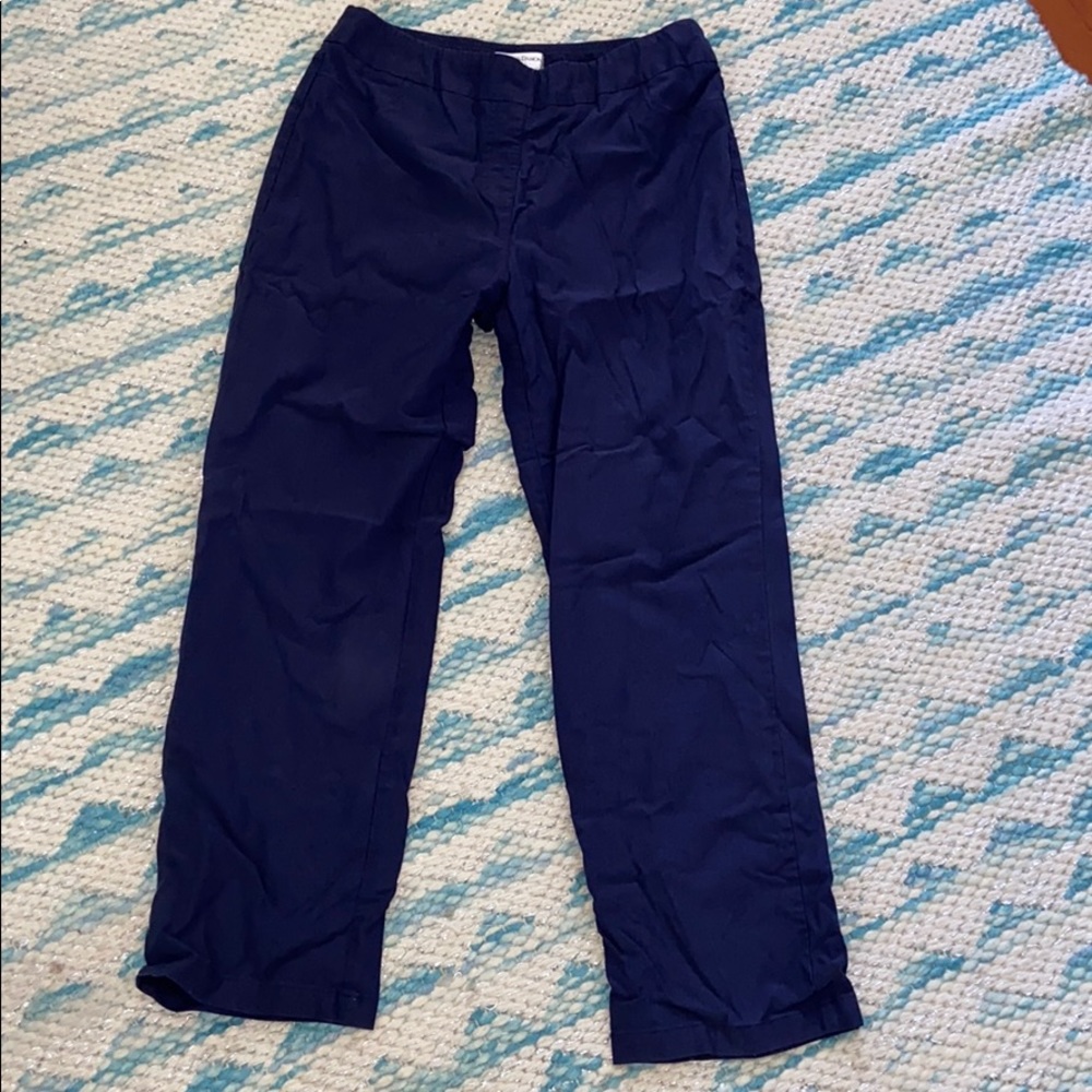 Draper’s and Damon’s navy blue pants